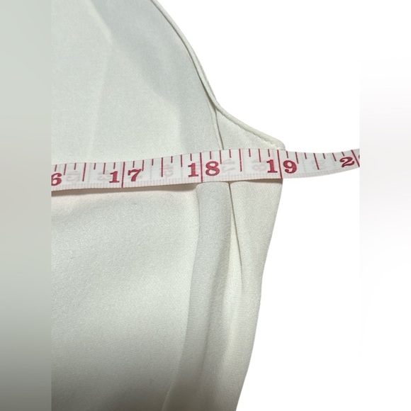 Theory Wrap-effect Draped Silk Crepe de Chine Top Sleeveless Blouse - Picture 5 of 6